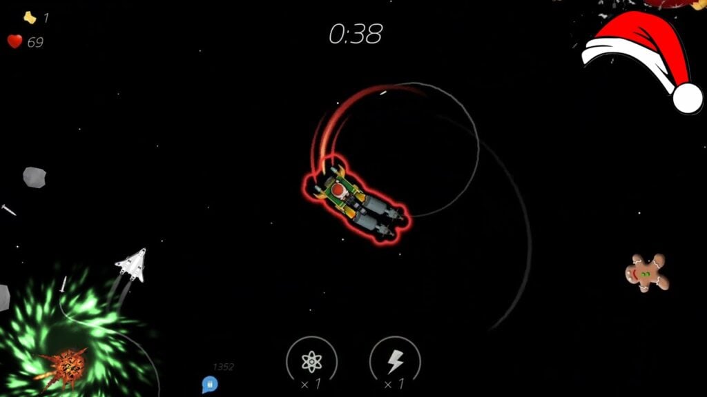 Évitez les bonbons géants et les boules pendant Noël dans 2 minutes dans l'espace!