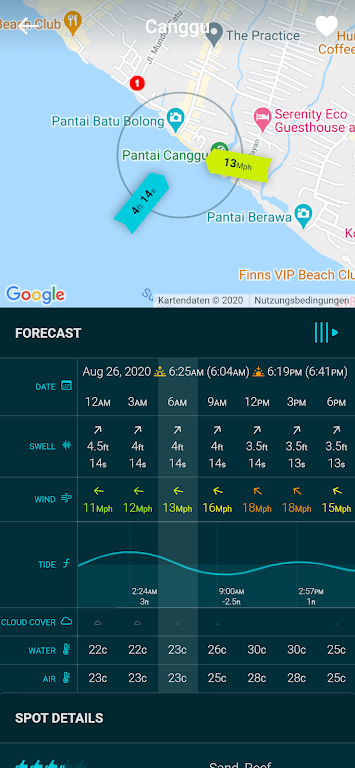 Spotadvisor Surf Forecast Screenshot 2