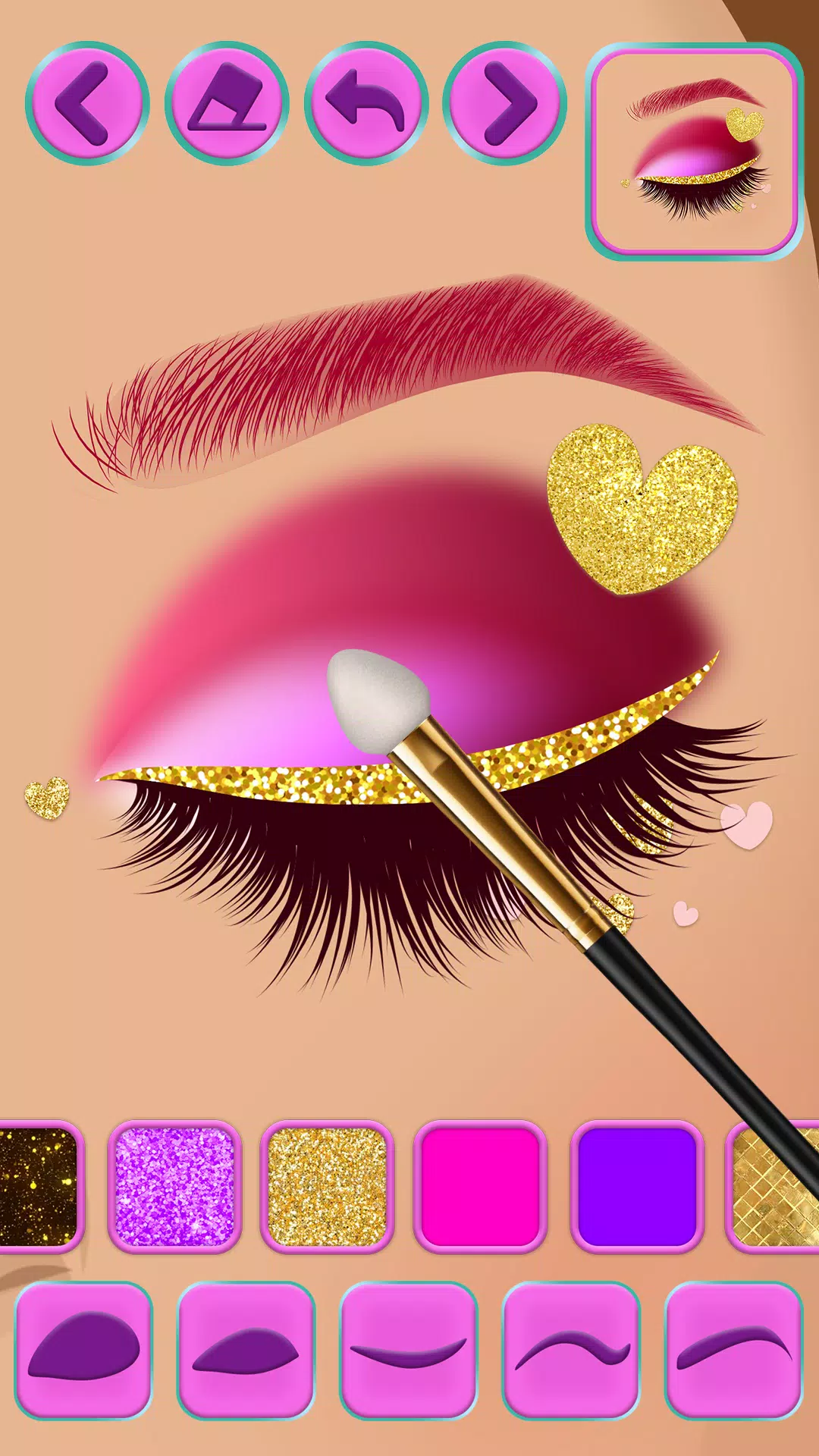 Eye makeup for girls Captura de pantalla 3