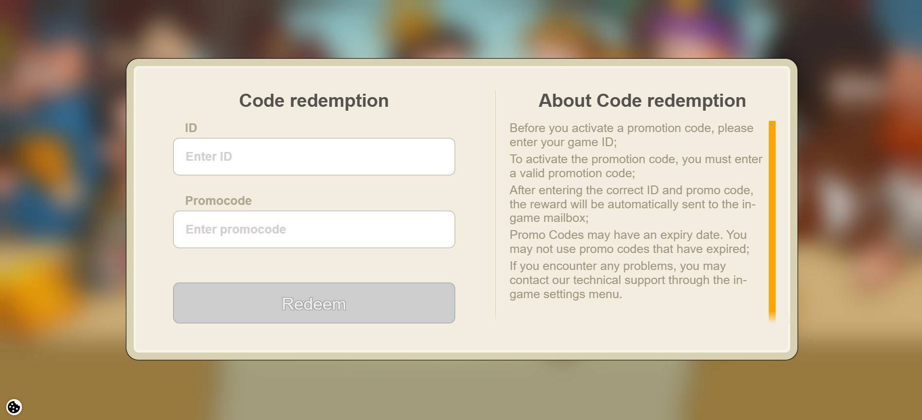 Hustle Castle Redeem Code Process