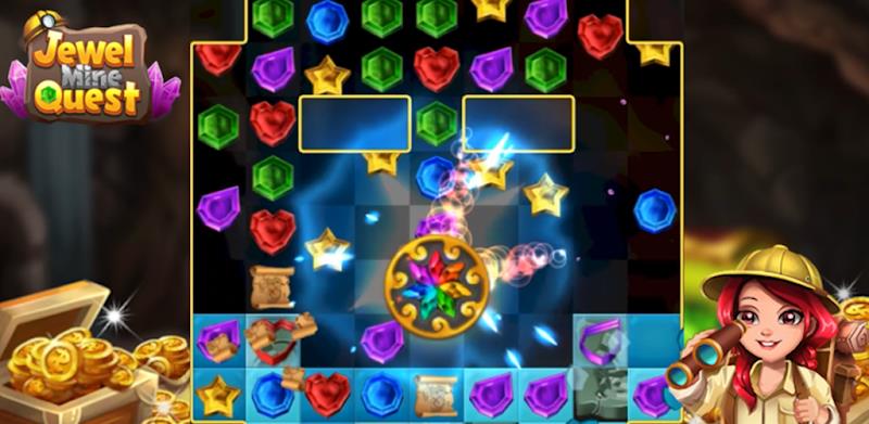 Jewel Mine Quest: Match-3 Capture d'écran 1