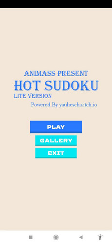 AnimAss - Hot Sudoku Lite ảnh chụp màn hình 1