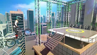 Bike Stunts 3D - Rooftop Chall экрана 1