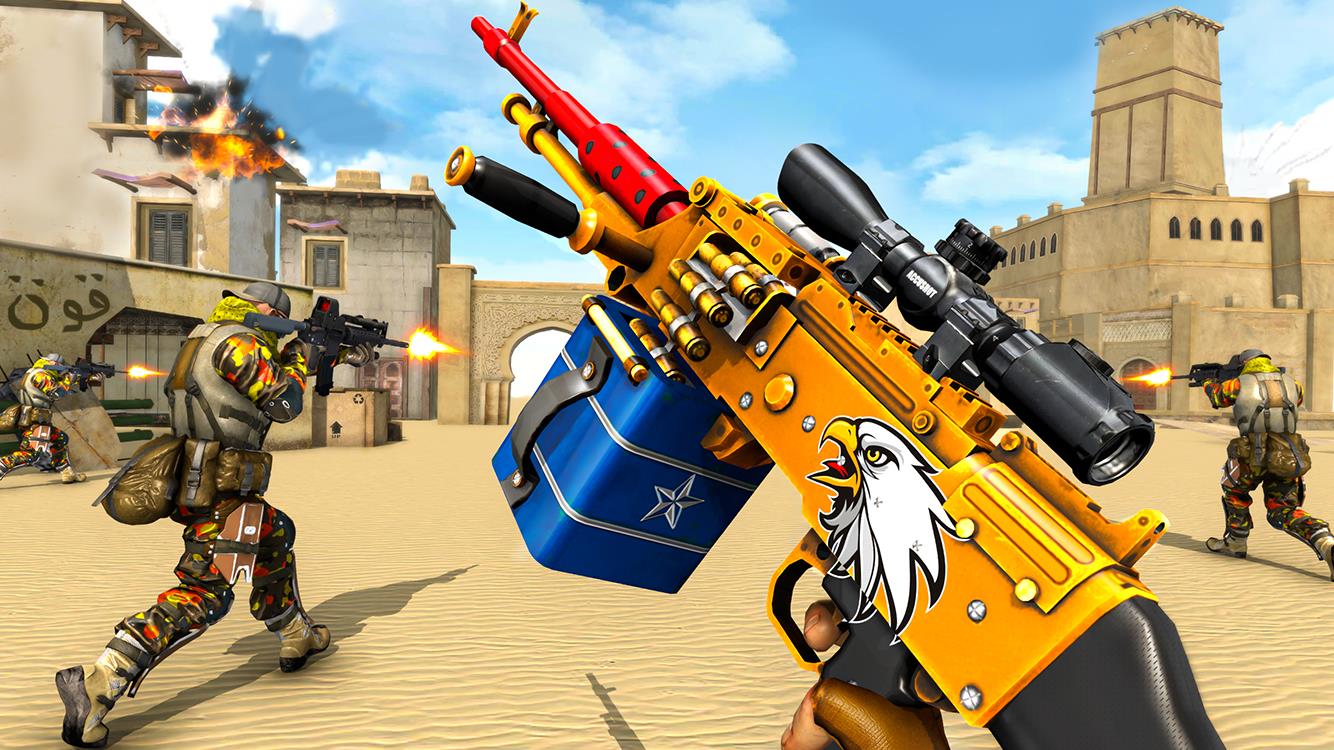 Fps Shooting Attack: Gun Games ဖန်သားပြင်ဓာတ်ပုံ 3