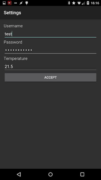 Screenshot E-thermostaat Plugin for Tasker/Locale 2