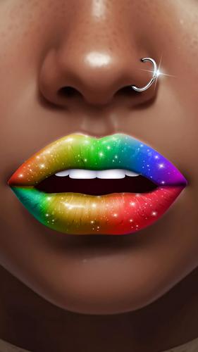 Lip Art Beauty DIY Makeup Game Screenshot 2