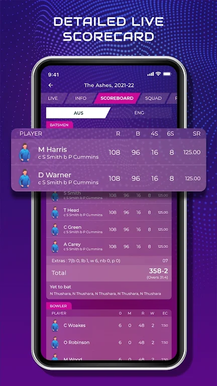 CricScore Line Guru Pro - Live ảnh chụp màn hình 3