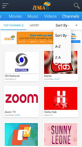 ZengaTV Mobile TV Live TV ဖန်သားပြင်ဓာတ်ပုံ 4