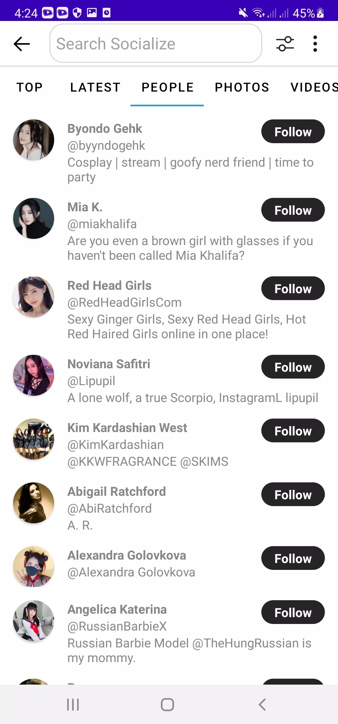 Socialize screenshot 4
