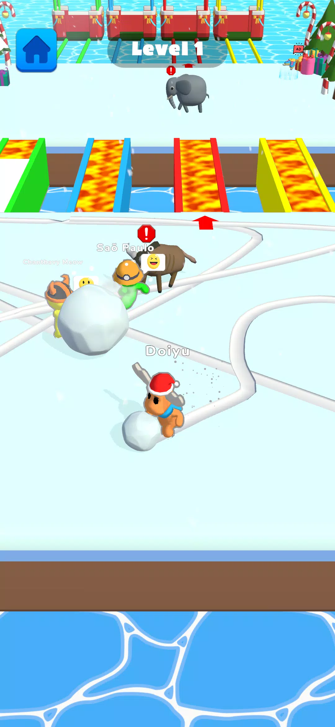 Ice Runner Battle: Snow Race स्क्रीनशॉट 4