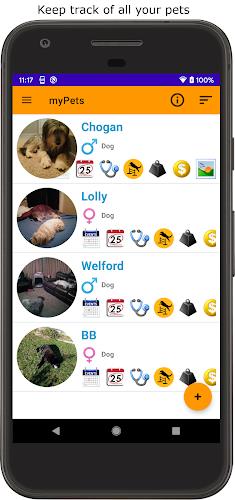 myPets - Pet Manager ဖန်သားပြင်ဓာတ်ပုံ 1