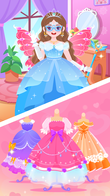 DuDu Princess dress up game ảnh chụp màn hình 2