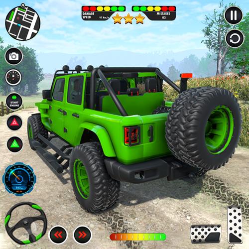 US Offroad Fury Car Driving 3D captura de pantalla 