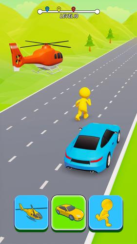 Screenshot Shape Car Transform Race 3