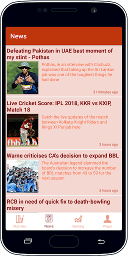 Live Cricket Score & News স্ক্রিনশট 3