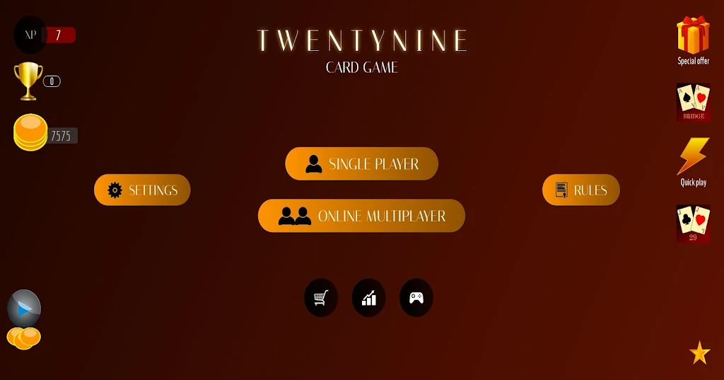 29 Card Game Lite ဖန်သားပြင်ဓာတ်ပုံ 1