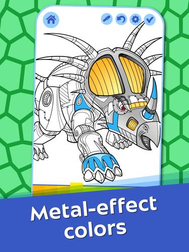 Dino Roboter Färbung Screenshot 2