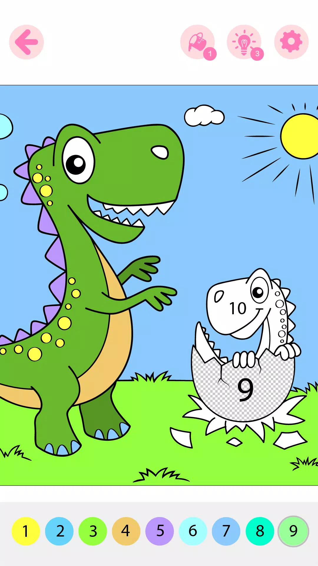 Kids Coloring Book by Numbers Screenshot 4