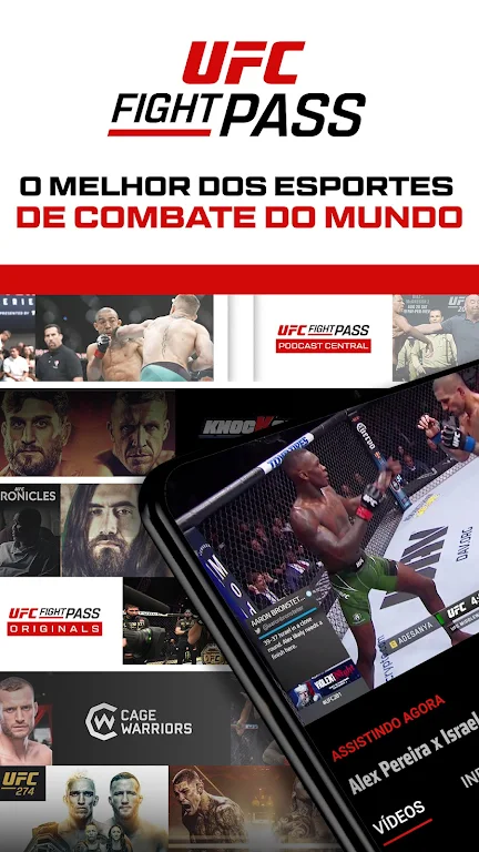 UFC Fight Pass - MMA ao vivo screenshot 1