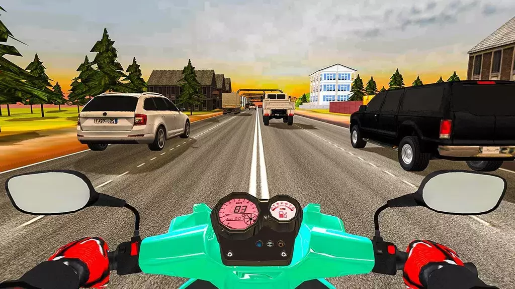 Highway Traffic Rider - 3D Bik ekran görüntüsü 1