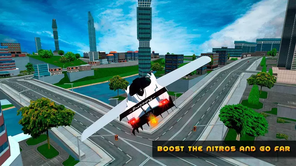 Flying Car Game driving Screenshot 2