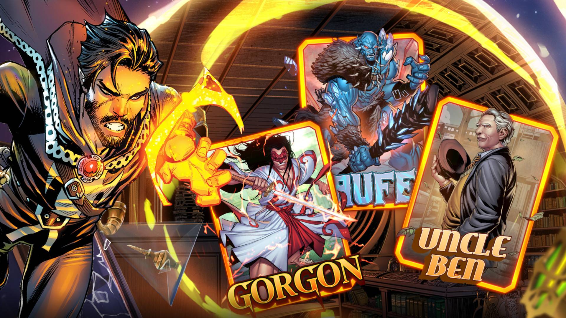 ชั้นบนสุดสำหรับ Gorgon, Laufey และ Uncle Ben ใน Marvel Snap
