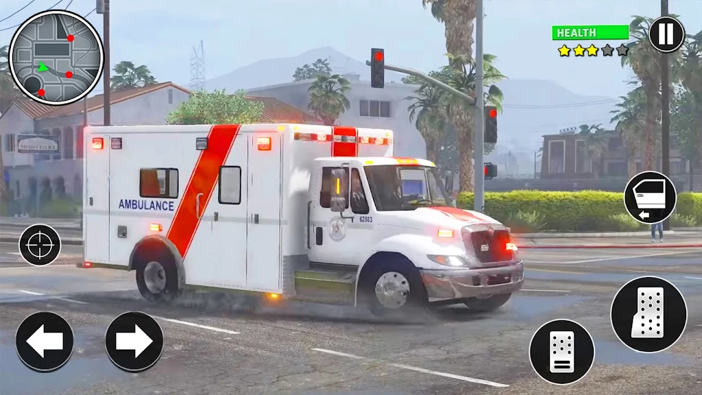 City Emergency Driving Games captura de pantalla 