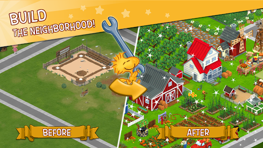 Snoopy&Town Tale CityBuilder ảnh chụp màn hình 2