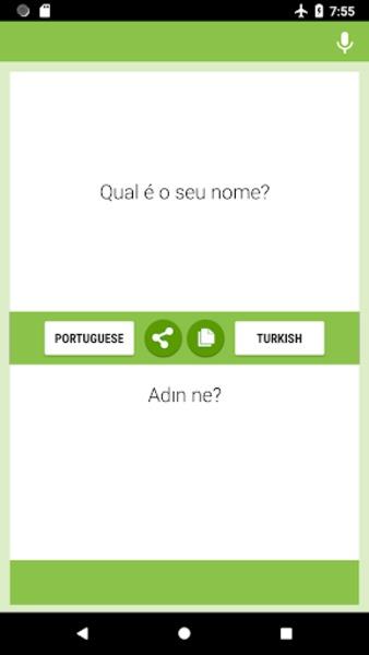 Portekizce-Türkçe Çevirmen captura de pantalla 