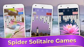 Spider Solitaire Classic Games ဖန်သားပြင်ဓာတ်ပုံ 2