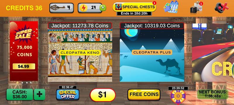 Cleopatra Keno with Keno Games zrzut ekranu 4