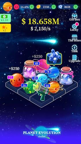 Planet evolution:idle merge экрана 1