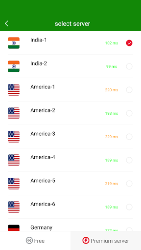 VPN India - Use Indian IP captura de pantalla 