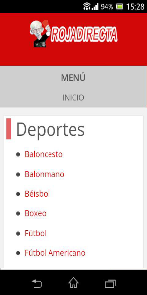 Roja Directa Futbol screenshot 1