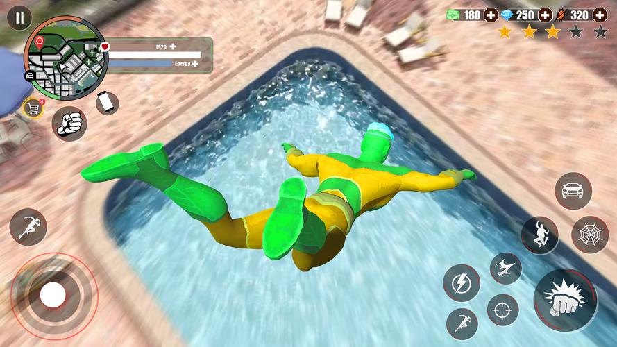Screenshot Super Rope Hero: Crime City 1