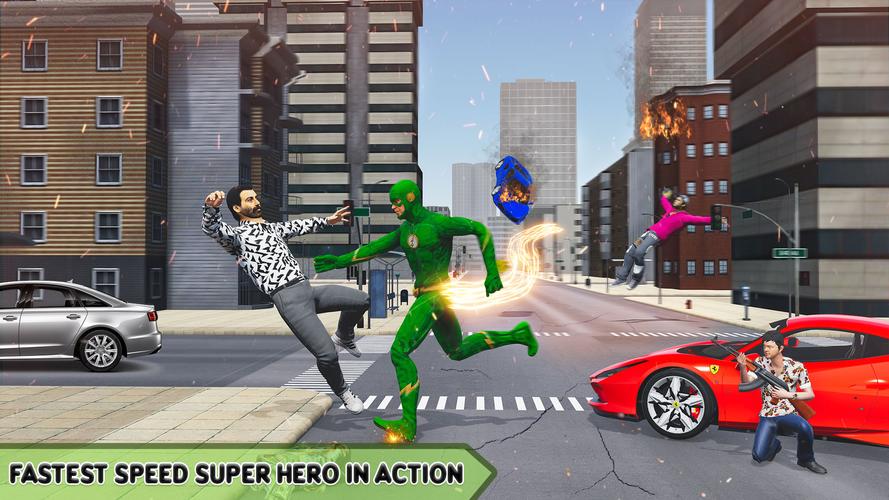 Super Speed: Flying Hero Games Screenshot 4