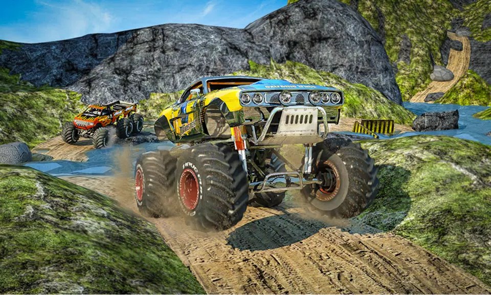Monster 4x4 Offroad Jeep Stunt Racing 2019应用截图第2张