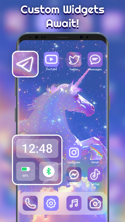 Themepack – App Icons, Widgets Mod captura de pantalla 