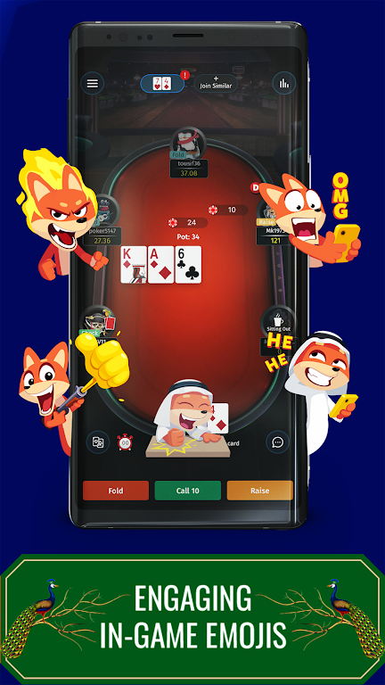 PokerBaazi: Practice Poker ảnh chụp màn hình 1