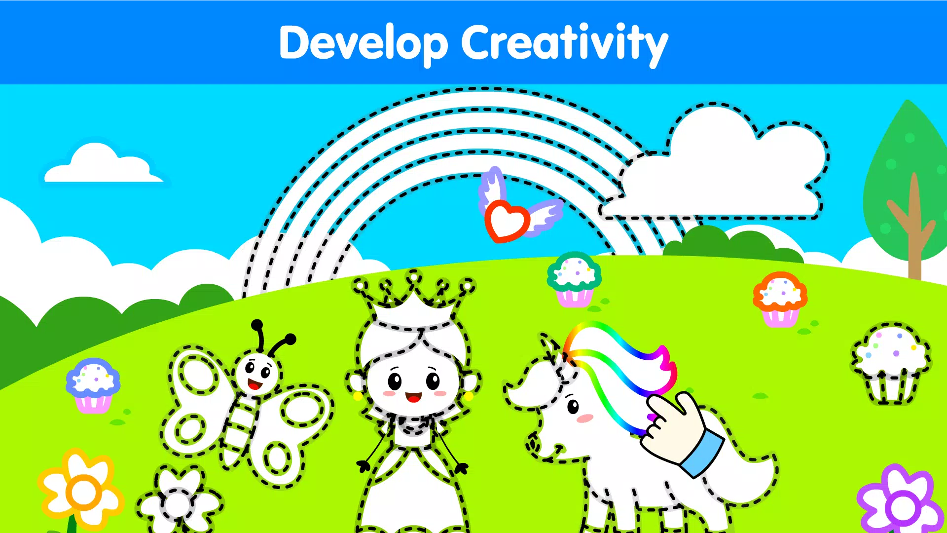 Kids Drawing & Coloring Book ảnh chụp màn hình 4