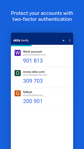 Okta Verify captura de pantalla 