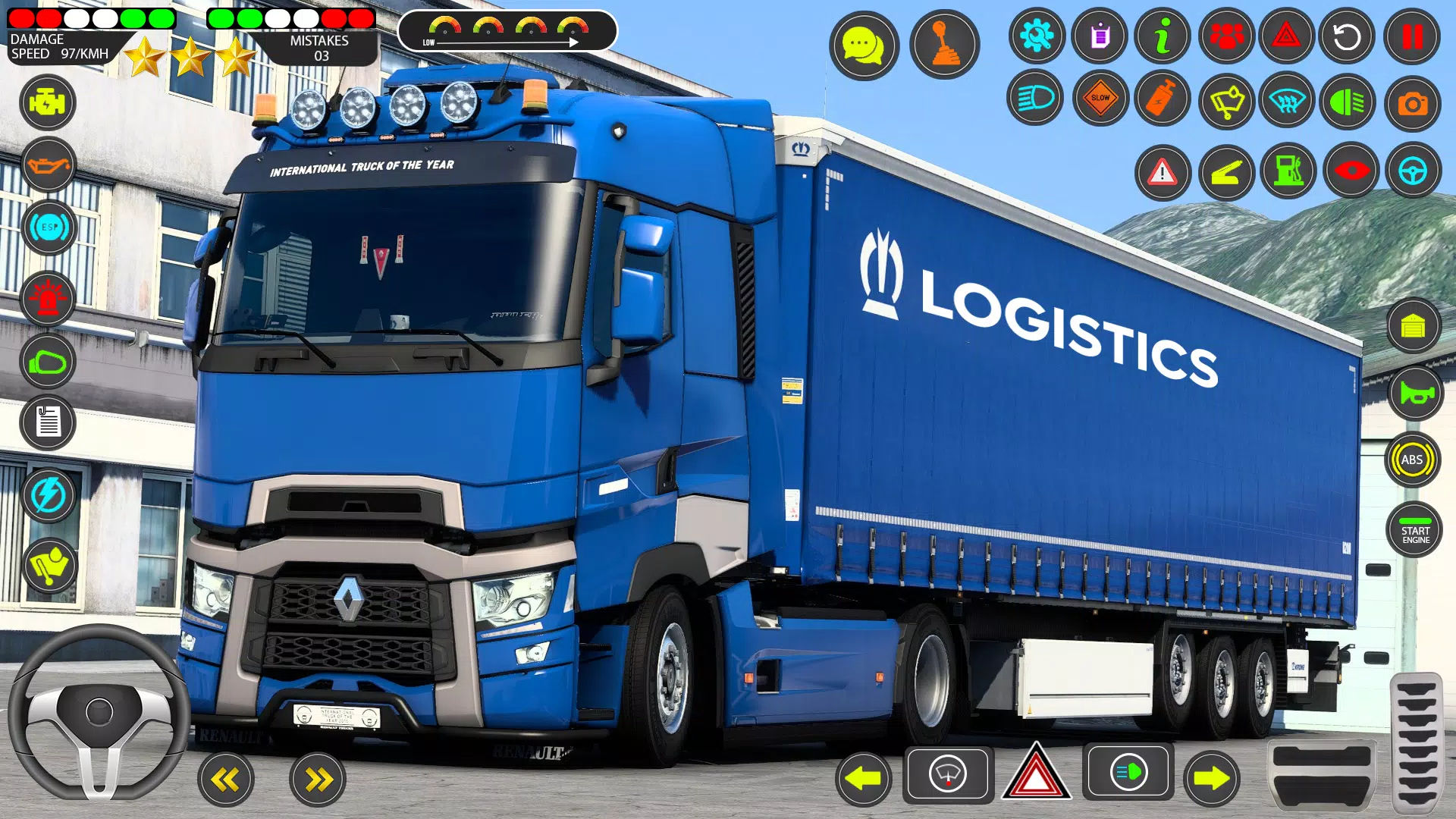 Euro Truck Games Sim 3d zrzut ekranu 3