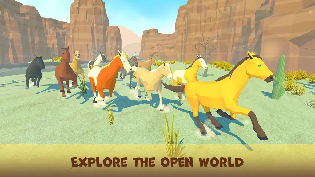 Wild Horse Simulator ảnh chụp màn hình 1