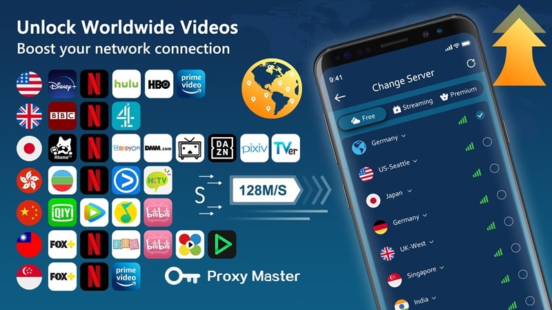 Super VPN Proxy ဖန်သားပြင်ဓာတ်ပုံ 4