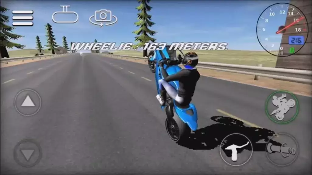 Wheelie Bike 3D game screenshot 1