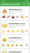 Animated Emojis WAStickerApps captura de pantalla 