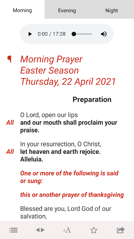 Daily Prayer: from the CofE экрана 3