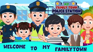 My Family Town - City Police screenshot 1