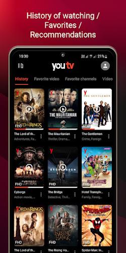 youtv — 400+ channels & movies ảnh chụp màn hình 2