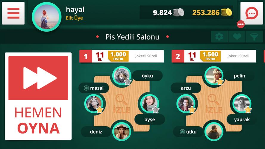 Pis Yedili Online captura de pantalla 
